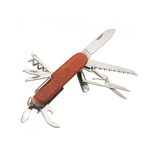 Wooden 13-Function Pocket Knife