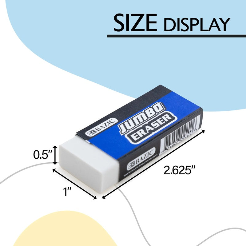 BAZIC Jumbo Eraser (4/Pack)