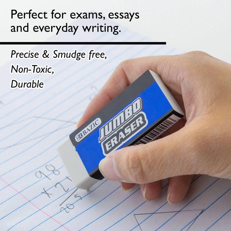 BAZIC Jumbo Eraser (4/Pack)
