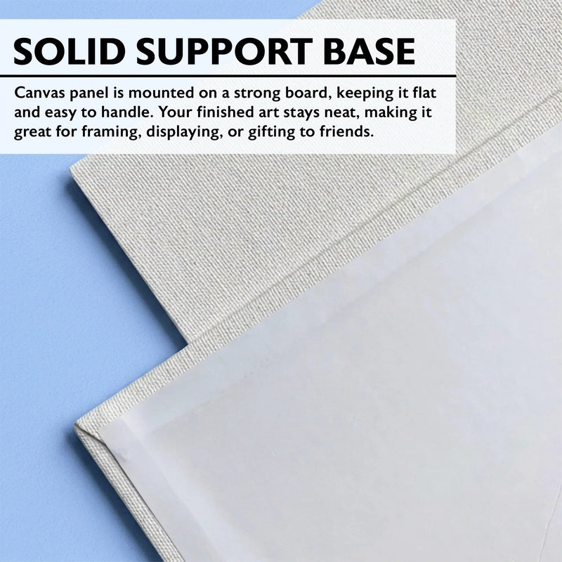 BAZIC Canvas Panel 8" x 8" - White