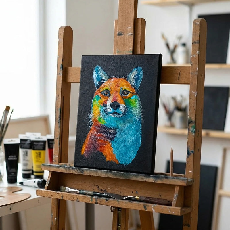 BAZIC Stretched Canvas 8" x 10" - Black