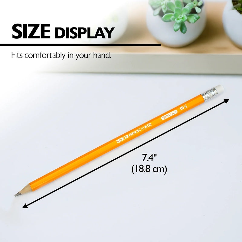 BAZIC #2 HB Pre-Sharpened Premium Pencil (12/Pack)