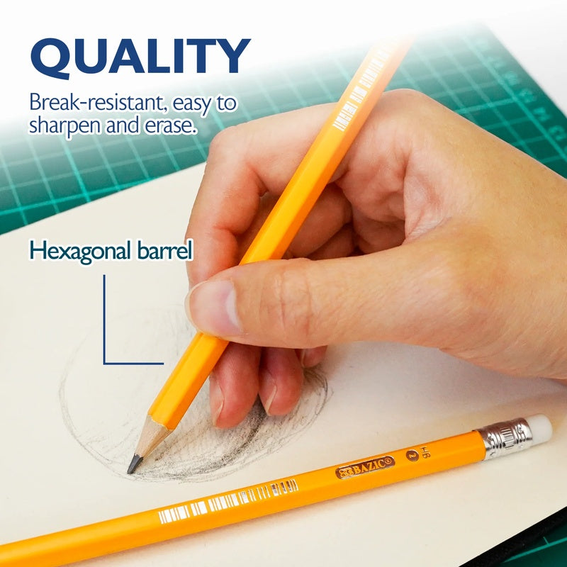 BAZIC #2 HB Pre-Sharpened Premium Pencil (12/Pack)