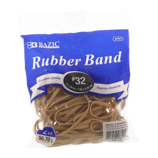 BAZIC 2 Oz./ 56.70 g #32 Rubber Bands