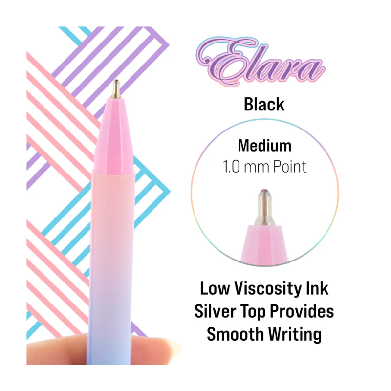 BAZIC Elara Fuse Tech Ink Retractable Pen (3/Pack)