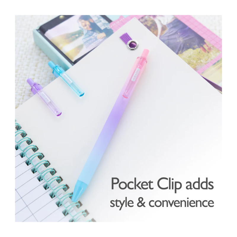 BAZIC Elara Fuse Tech Ink Retractable Pen (3/Pack)