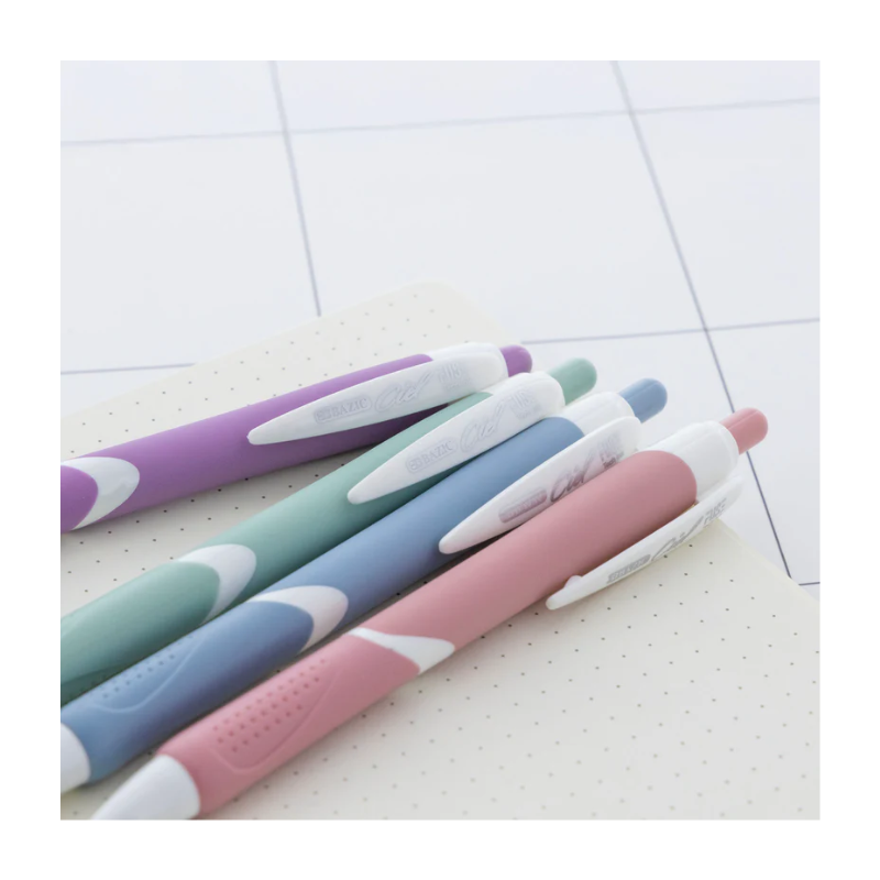 BAZIC Ciel Serena Fuse Tech Ink Retractable Pen (2/Pack)