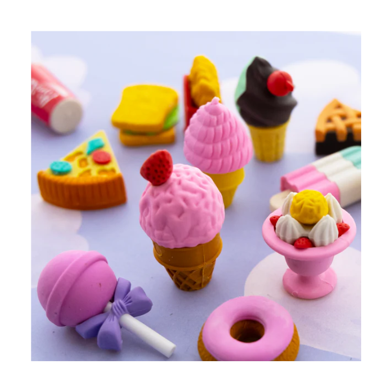 BAZIC Snack Shop 3D Eraser Set