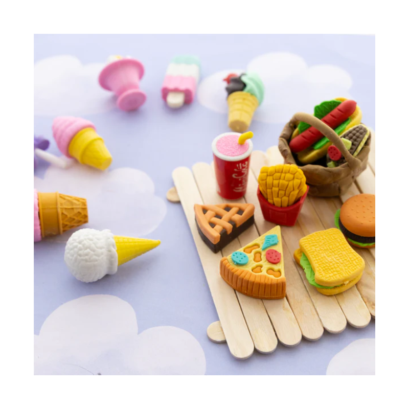 BAZIC Snack Shop 3D Eraser Set