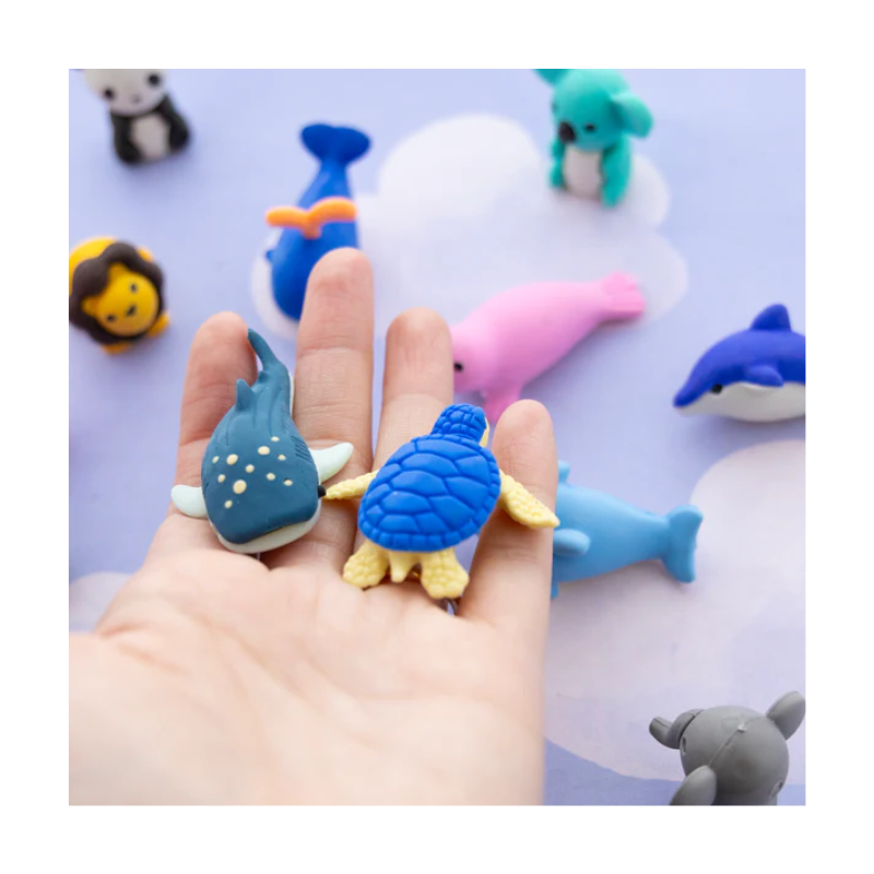 BAZIC Wildlife Adventures 3D Eraser Set