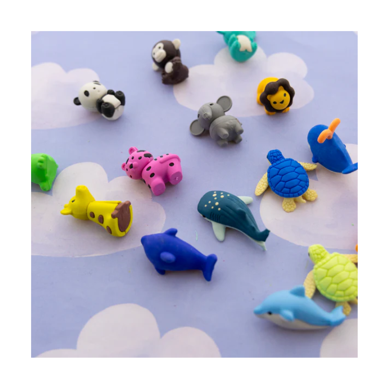 BAZIC Wildlife Adventures 3D Eraser Set