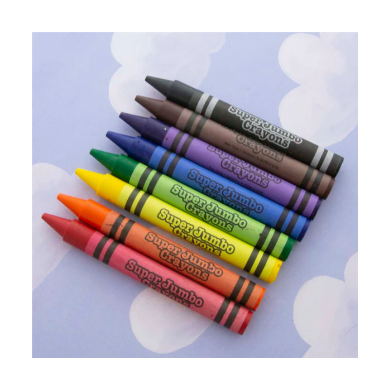 BAZIC Premium Super Jumbo Crayons (8/Pack)