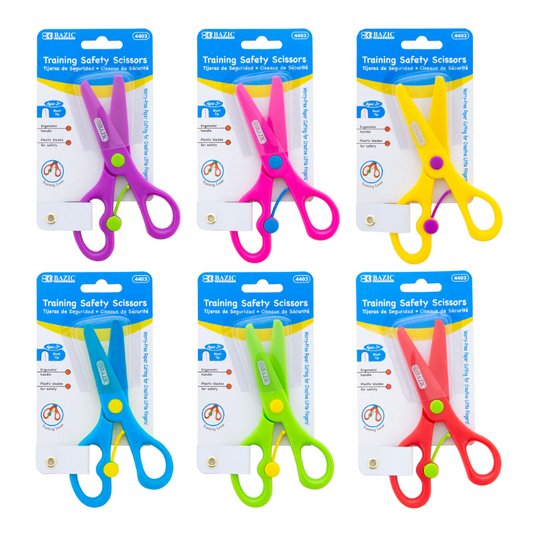 BAZIC 5" Kids Training Safety Scissors