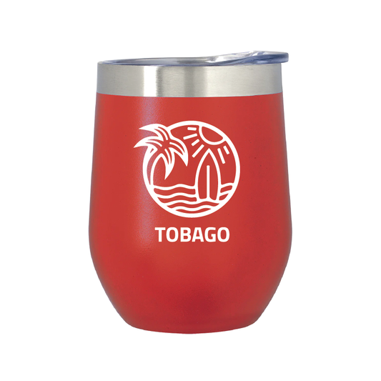 Caribbean Keepsakes 12oz Stainless Steel Wine Cup - Tobago