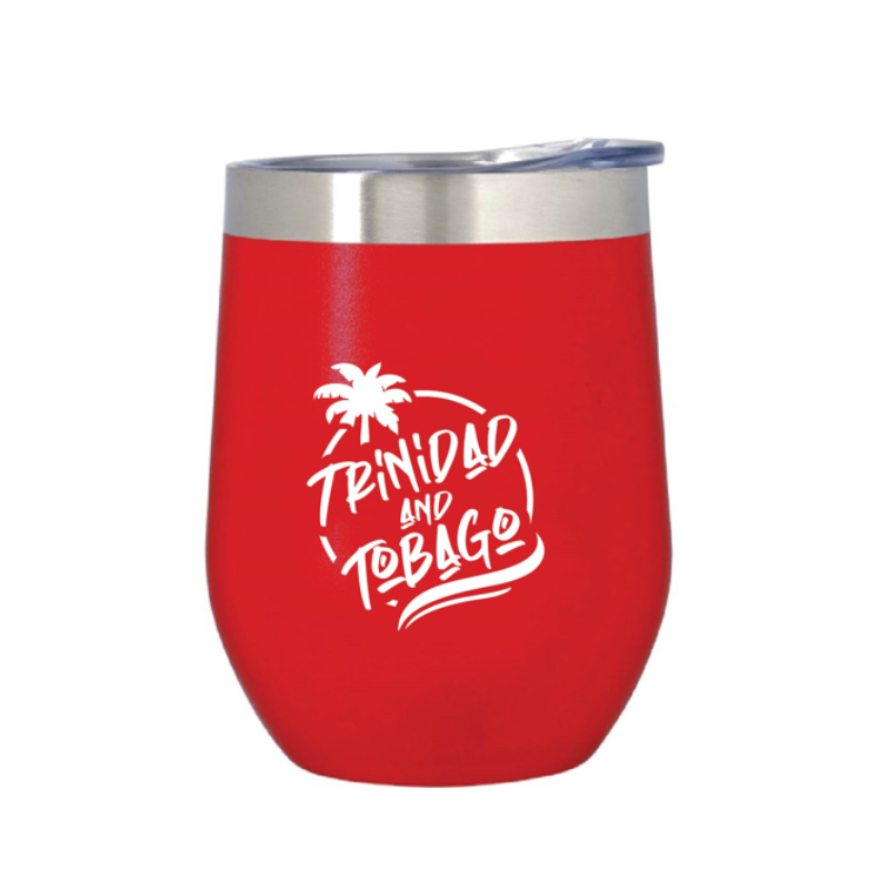 Caribbean Keepsakes 12oz Stainless Steel Wine Cup