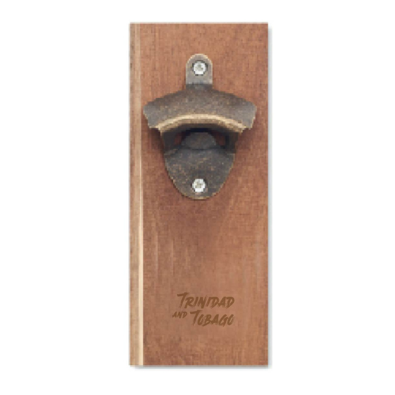 Caribbean Keepsakes Wooden Wall Bottle Opener