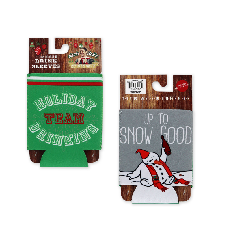 Christmas Drink Sleeve / Beer Koozie (2/Pack)