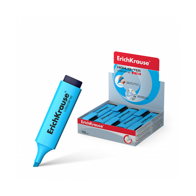 Erich Krause Visioline V-20 Highlighter - Blue