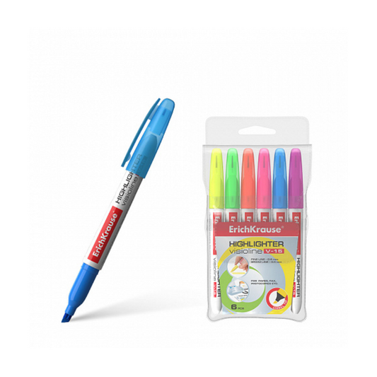 Erich Krause Visioline V-15 Neon Highlighter (6/Pack)