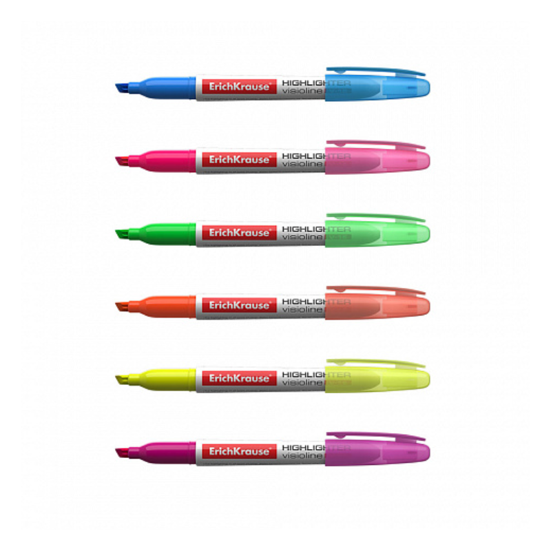 Erich Krause Visioline V-15 Neon Highlighter (6/Pack)