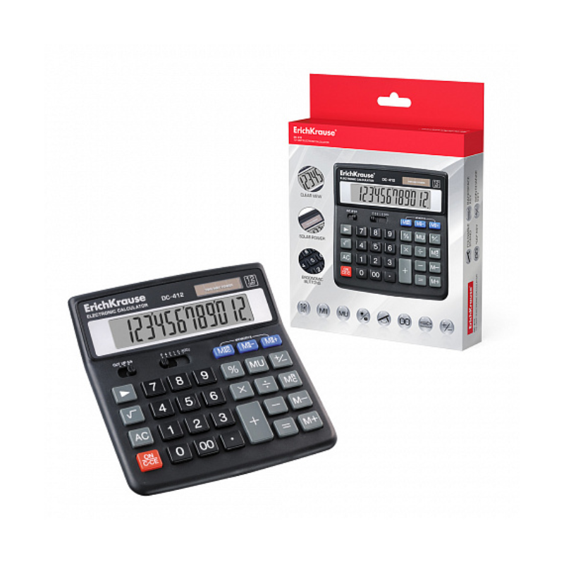 Erich Krause DC-412N 12-Digit Calculator