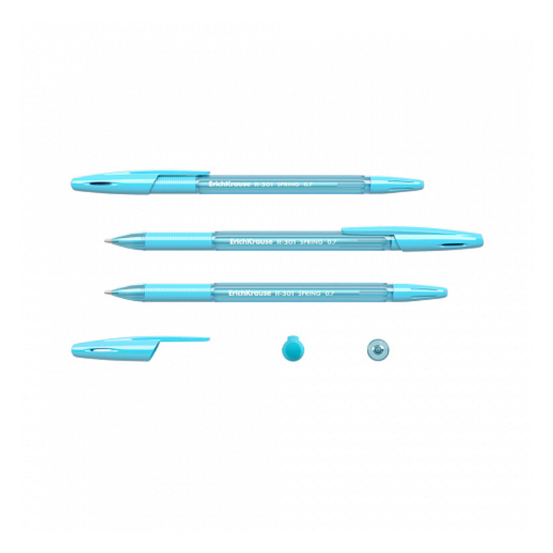 Erich Krause Spring R-301 Grip 0.7mm Ballpoint Pen (4/Pack)