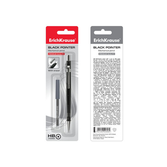 Erich Krause Black Pointer 0.5mm Mechanical Pencil with Lead