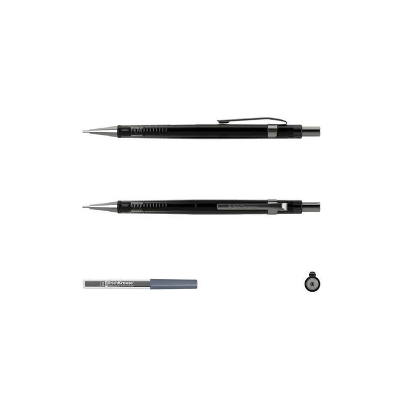 Erich Krause Black Pointer 0.5mm Mechanical Pencil with Lead