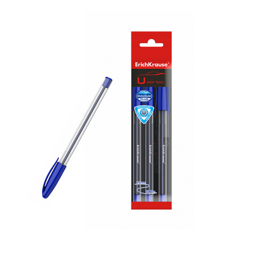 Erich Krause U-108 Classic 1.0mm Ballpoint Pen (3/Pack) - Blue
