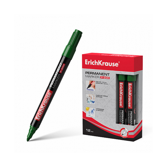 Erich Krause P-200 Permanent Marker - Green