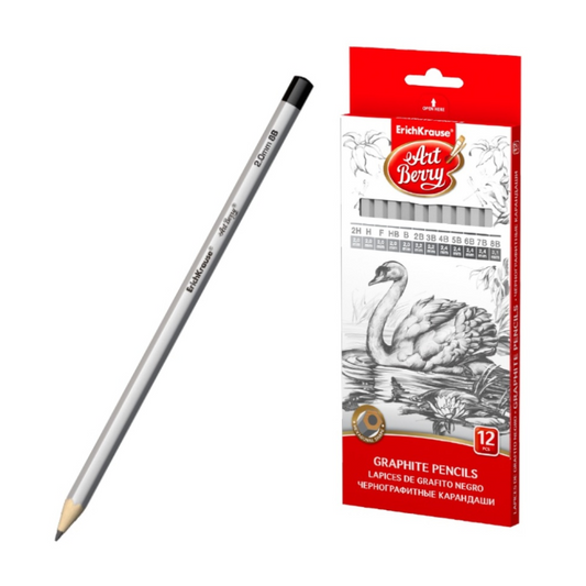 Erich Krause Art Hexagonal 2H-8B Graphite Pencil (12/Pack)