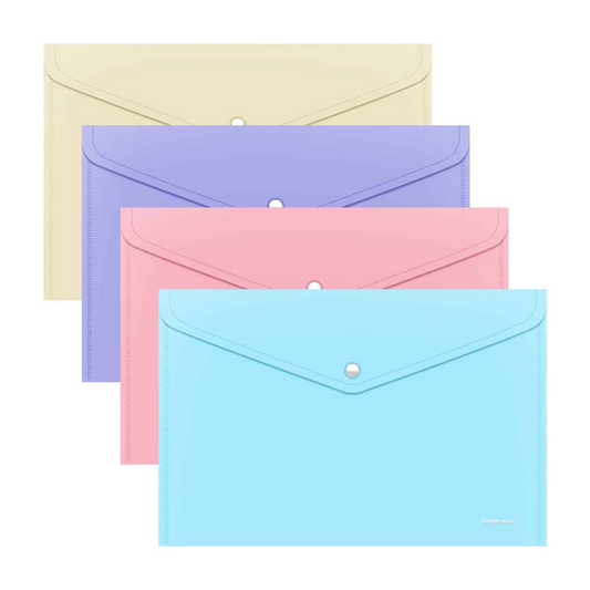Erich Krause Frizzy A4 Envelope Folder - Pastel