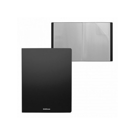 Erich Krause Matte Classic A4 10 Pocket Display Book - Black