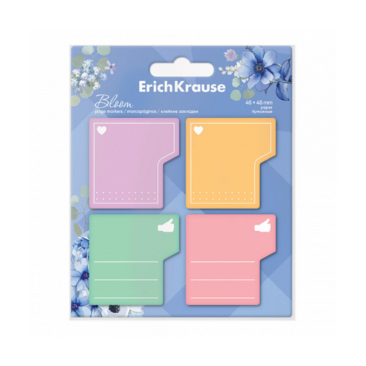 Erich Krause Pastel Bloom Mini Sticky Notes (80 Sheets)