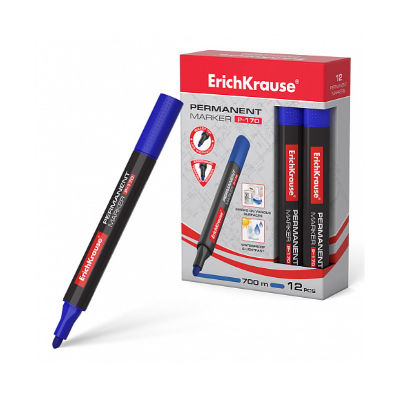 Erich Krause P-170 Permanent Marker - Blue
