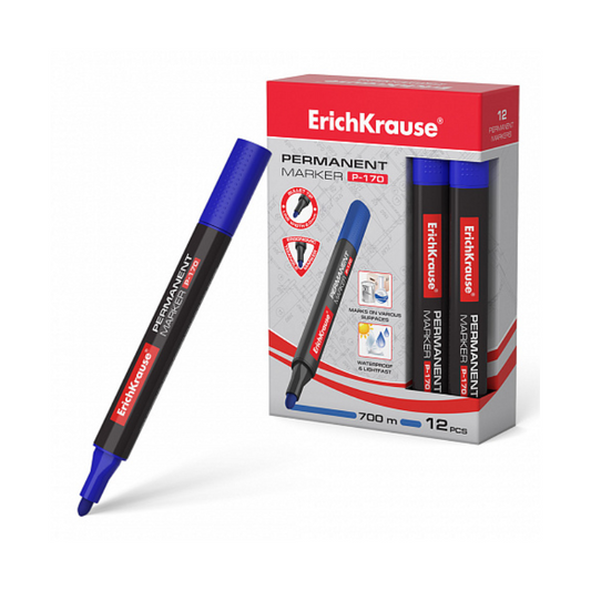 Erich Krause P-170 Permanent Marker - Blue