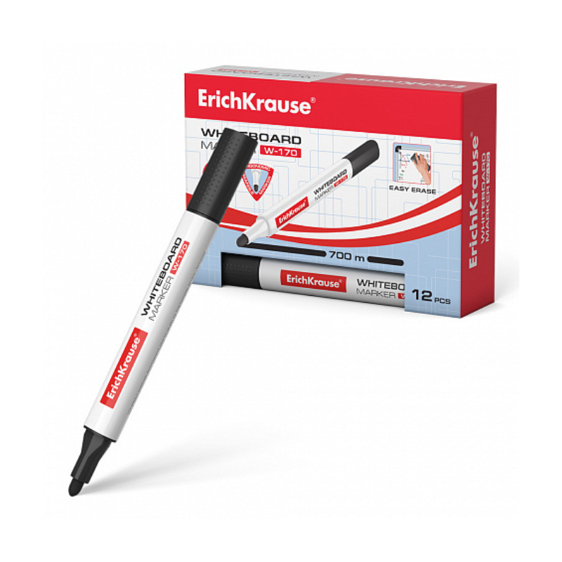 Erich Krause W-170 Whiteboard Marker - Black