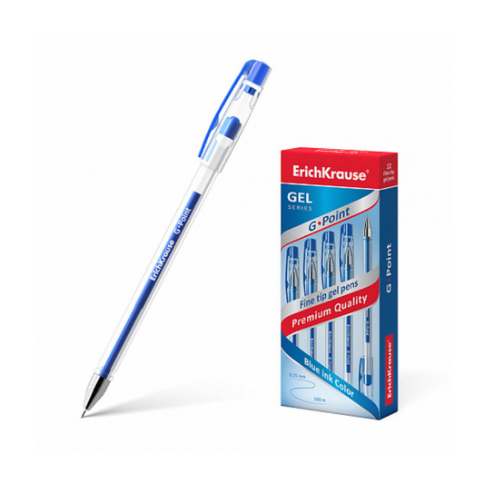 Erich Krause G-Point 0.38mm Gel Pen - Blue