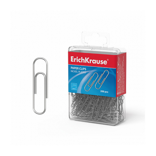 Erich Krause 28mm Silver Paper Clips (200/Box)