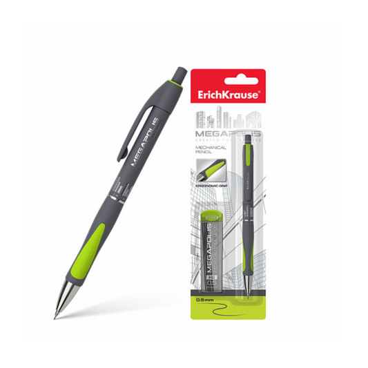 Erich Krause Megapolis 0.5mm Mechanical Pencil with Lead