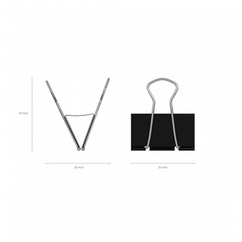 Erich Krause 25mm Binder Clip