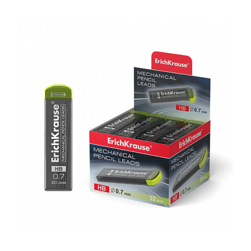 Erich Krause Megapolis 20pc 0.7mm Mechanical Pencil Lead