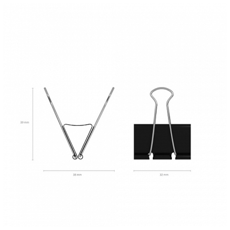 Erich Krause 32mm Binder Clip