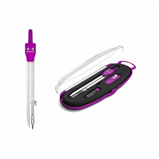 Erich Krause Neon 3pc Compass Drawing Set
