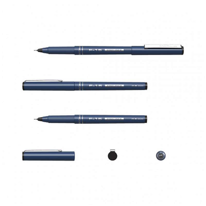 Erich Krause F-15 0.6mm Fineliner Pen - Black