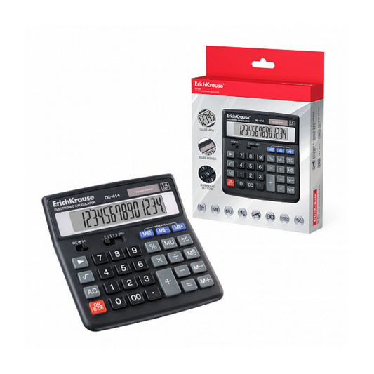 Erich Krause DC-414 14-Digit Calculator