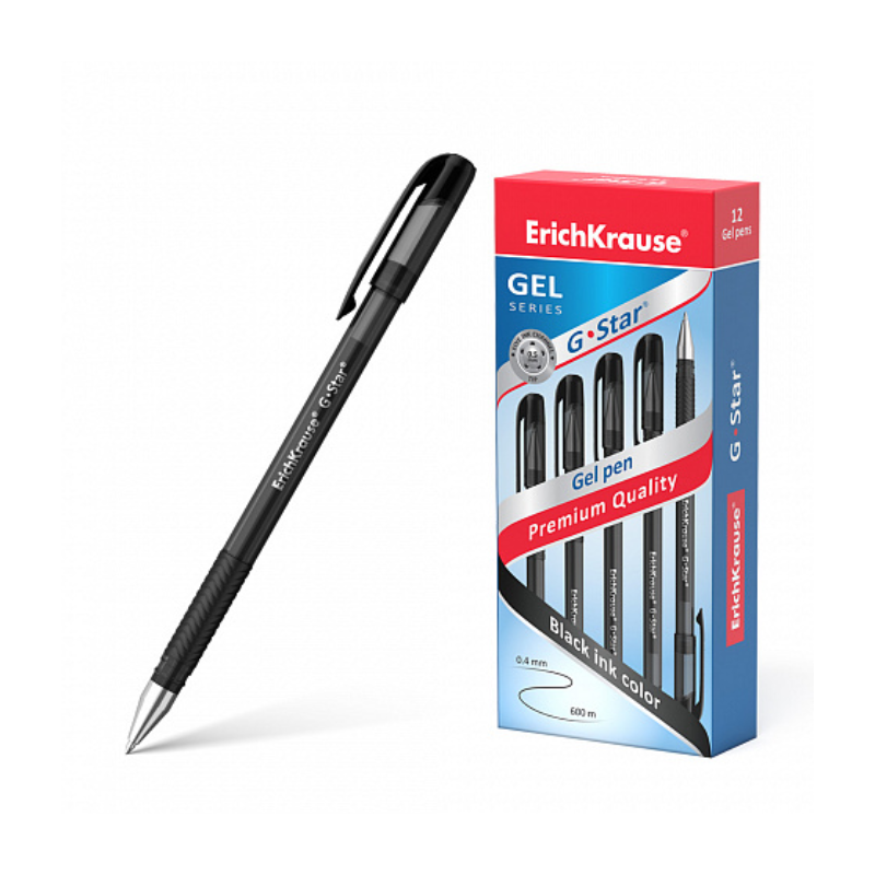 Erich Krause G-Star 0.5mm Gel Pen - Black