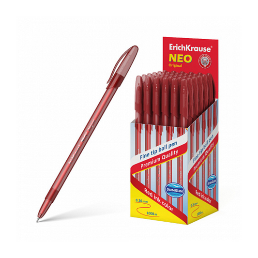 Erich Krause Neo 0.7 Super Glide Ballpoint Pen - Red