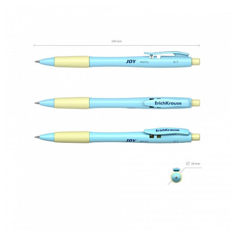 Erich Krause Joy Pastel 0.7mm Super Glide Ballpoint Pen