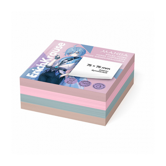 Erich Krause 3" x 3" Manga Sticky Notes (400 Sheets)